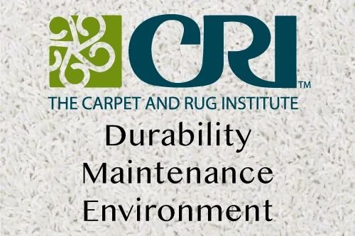 The Carpet and Rug Institute logo on carpet from A Touch Of Magic Flooring in Emerald Isle, NC